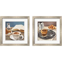 Framed 'Morning Coffee 2 Piece Framed Art Print Set' border=