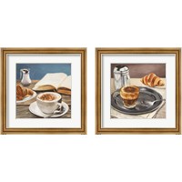 Framed 'Morning Coffee 2 Piece Framed Art Print Set' border=