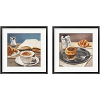 Framed 'Morning Coffee 2 Piece Framed Art Print Set' border=