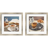 Framed 'Morning Coffee 2 Piece Framed Art Print Set' border=