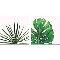 Framed 'Statement Palms 2 Piece Art Print Set' border=