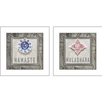 Framed 'Indian Symbols 2 Piece Art Print Set' border=