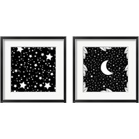 Framed 'Night Sky 2 Piece Framed Art Print Set' border=