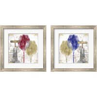 Framed 'Savory Wine 2 Piece Framed Art Print Set' border=