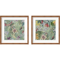 Framed 'Jungle Orchids 2 Piece Framed Art Print Set' border=