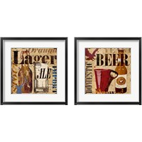 Framed 'Beer 2 Piece Framed Art Print Set' border=