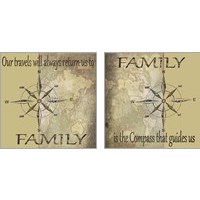 Framed 'Family Is 2 Piece Art Print Set' border=