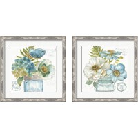 Framed 'My Greenhouse Botanical 2 Piece Framed Art Print Set' border=