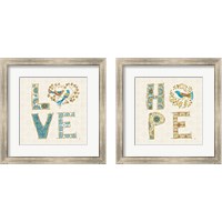 Framed 'Love Tales 2 Piece Framed Art Print Set' border=