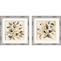 Framed 'English Rose 2 Piece Framed Art Print Set' border=