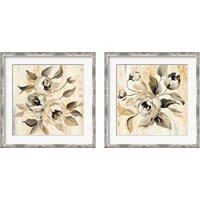 Framed 'English Rose 2 Piece Framed Art Print Set' border=