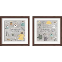 Framed 'Smitten With Spring 2 Piece Framed Art Print Set' border=