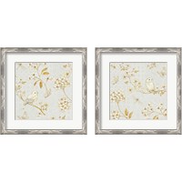 Framed 'Golden Garden 2 Piece Framed Art Print Set' border=