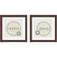 Framed 'Irish Blessings 2 Piece Framed Art Print Set' border=