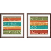 Framed 'Thoughtful Strokes 2 Piece Framed Art Print Set' border=