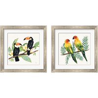 Framed Tropical Fun Bird 2 Piece Framed Art Print Set
