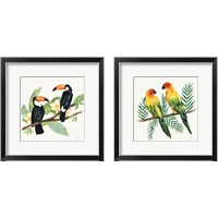 Framed Tropical Fun Bird 2 Piece Framed Art Print Set