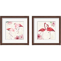 Framed Tropical Flamingoes 2 Piece Framed Art Print Set