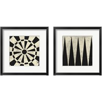 Framed 'Antique Game 2 Piece Framed Art Print Set' border=