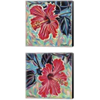 Framed 'Hawaiian Beauty 2 Piece Canvas Print Set' border=