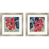 Framed 'Hawaiian Beauty 2 Piece Framed Art Print Set' border=