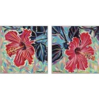 Framed 'Hawaiian Beauty 2 Piece Art Print Set' border=