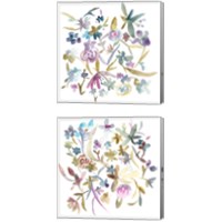 Framed 'Concord Florals 2 Piece Canvas Print Set' border=