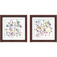 Framed 'Concord Florals 2 Piece Framed Art Print Set' border=
