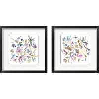 Framed 'Concord Florals 2 Piece Framed Art Print Set' border=