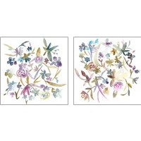 Framed 'Concord Florals 2 Piece Art Print Set' border=