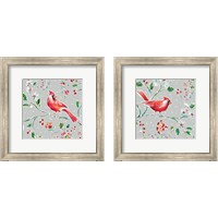 Framed 'Holiday Wings 2 Piece Framed Art Print Set' border=