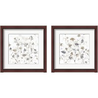 Framed Garden Shadows on White 2 Piece Framed Art Print Set