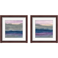 Framed 'Grey Hills  2 Piece Framed Art Print Set' border=