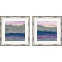 Framed 'Grey Hills  2 Piece Framed Art Print Set' border=