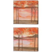 Framed 'Mountain Meadow 2 Piece Canvas Print Set' border=