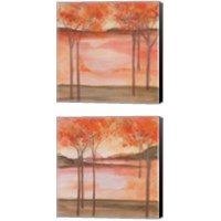 Framed 'Mountain Meadow 2 Piece Canvas Print Set' border=