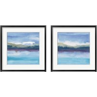 Framed 'Violet Reflection 2 Piece Framed Art Print Set' border=