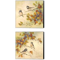 Framed 'Birds of Autumn 2 Piece Canvas Print Set' border=