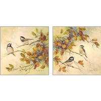 Framed 'Birds of Autumn 2 Piece Art Print Set' border=