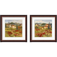Framed 'Tuscan Dream 2 Piece Framed Art Print Set' border=