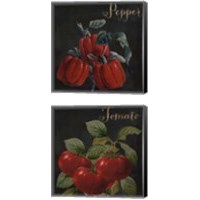 Framed 'Medley Tomato & Pepper 2 Piece Canvas Print Set' border=