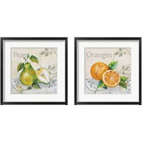 Framed 'Tutti Fruiti 2 Piece Framed Art Print Set' border=