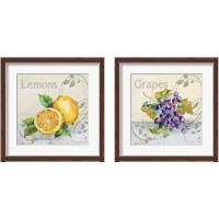 Framed 'Tutti Fruiti 2 Piece Framed Art Print Set' border=
