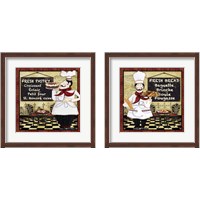 Framed 'Bistro Chef 2 Piece Framed Art Print Set' border=