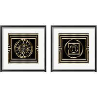 Framed 'Gold Deco 2 Piece Framed Art Print Set' border=