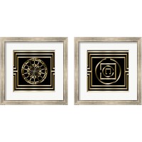 Framed 'Gold Deco 2 Piece Framed Art Print Set' border=