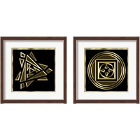 Framed 'Black And Gold 2 Piece Framed Art Print Set' border=