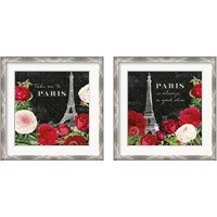 Framed 'Rouge Paris III Black 2 Piece Framed Art Print Set' border=