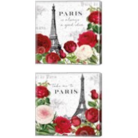 Framed 'Rouge Paris 2 Piece Canvas Print Set' border=