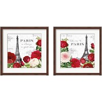 Framed 'Rouge Paris 2 Piece Framed Art Print Set' border=